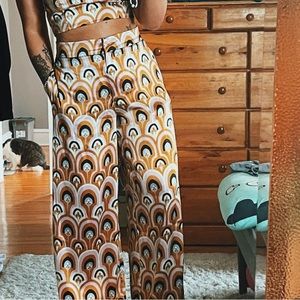 House of Harlow 1960 x Revolve Satin wide leg pants